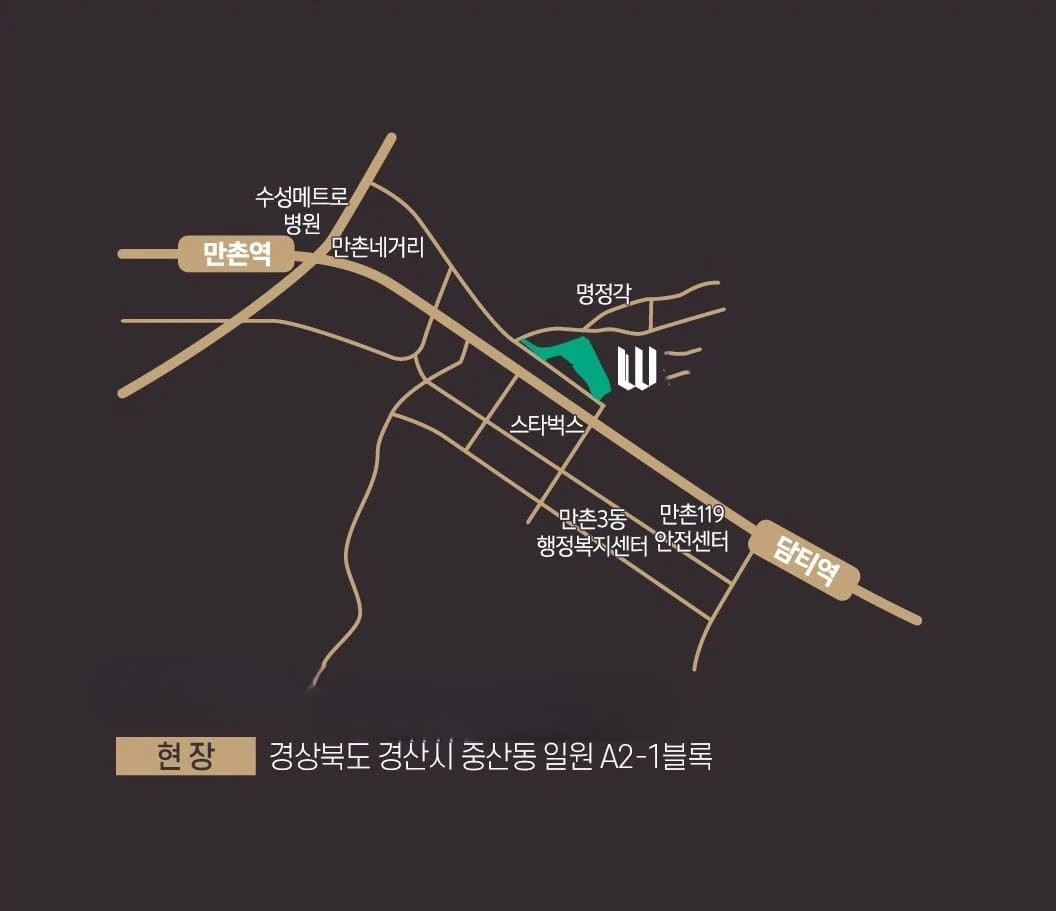 경산 펜타힐즈W 아파트 고정 수요를 품은 스퀘어 상가 투자 가치